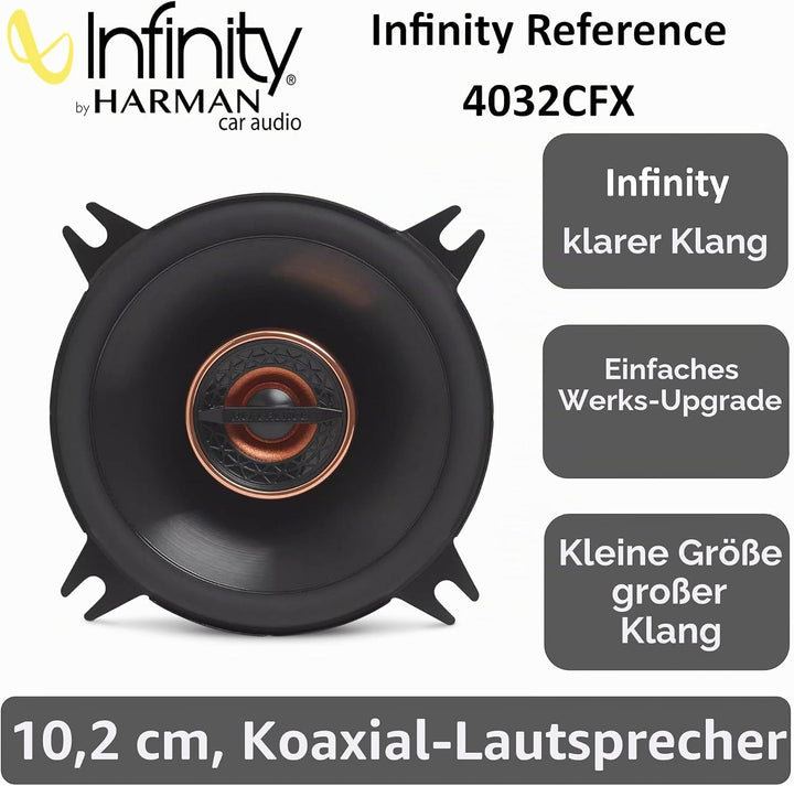 Infinity Reference Series Koaxial-Autolautsprecher, 4 Zoll