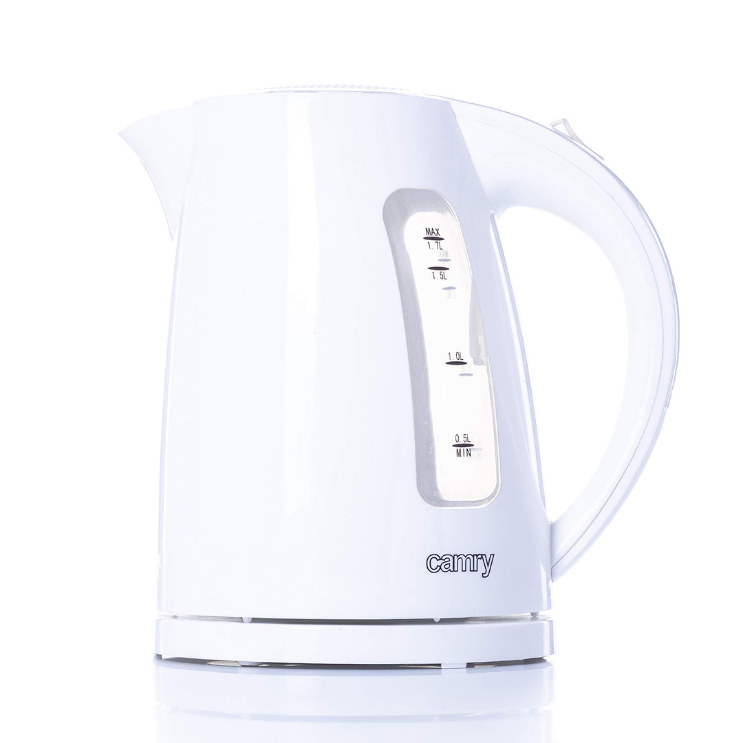 CAMRY CR 1255 W Elektrischer Wasserkocher, Kunststoff, Weiss, Weiss