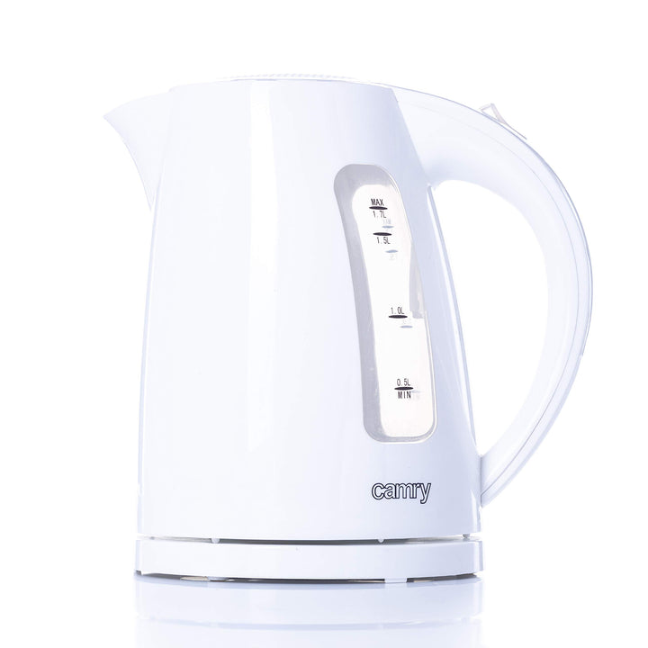 CAMRY CR 1255 W Elektrischer Wasserkocher, Kunststoff, Weiss, Weiss