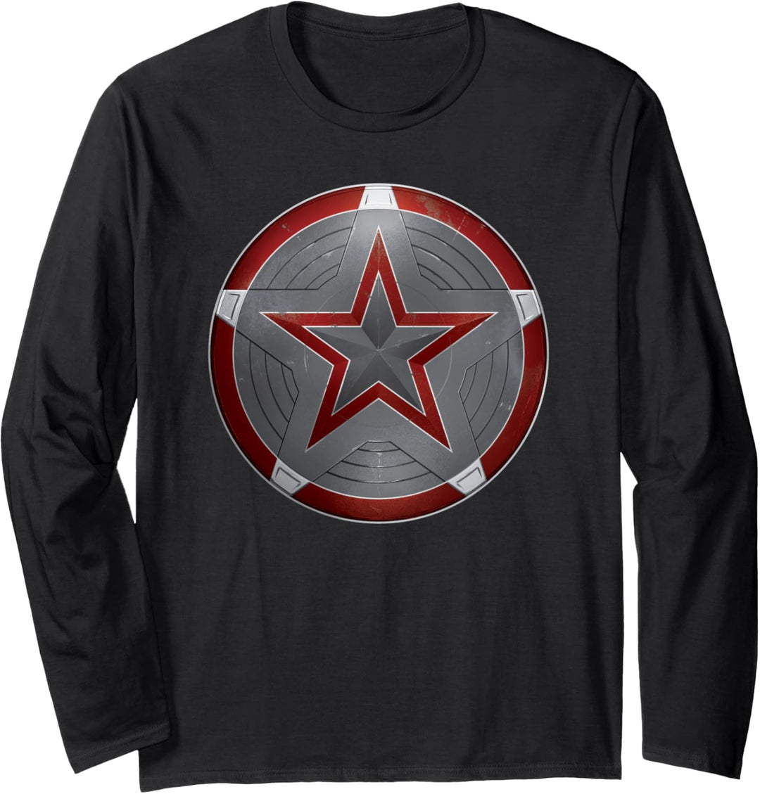 Marvel Black Widow Red Guardian Shield Langarmshirt
