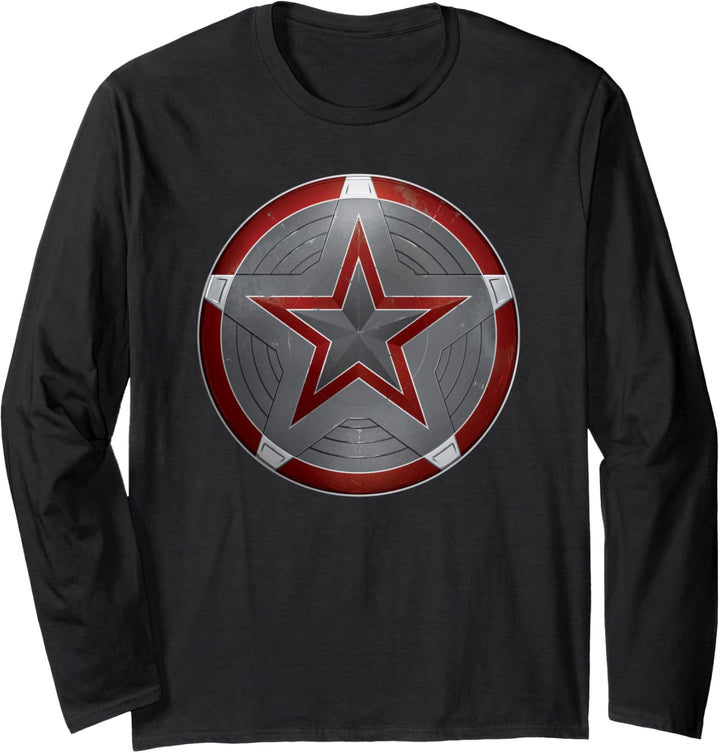 Marvel Black Widow Red Guardian Shield Langarmshirt
