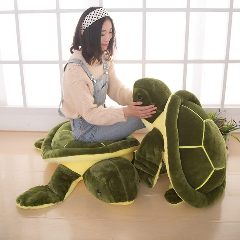 Uposao Schildkröte Kuscheltier, 50CM Grün Plüschschildkröte Spielzeug Grosse Schildkröte Plüschtier