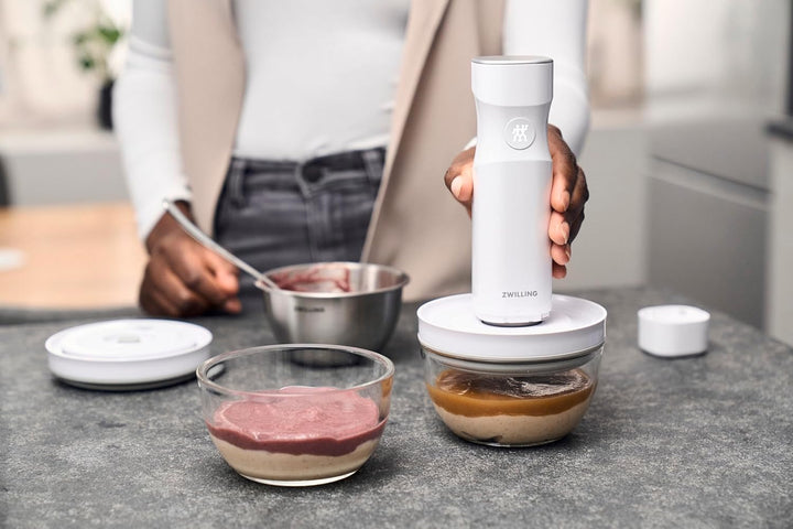 ZWILLING Fresh & Save BOWLS Vakuum Starter Set 11-tlg, Glas/Keramik, S-12 cm, M-18 cm, L-24 cm, Pump