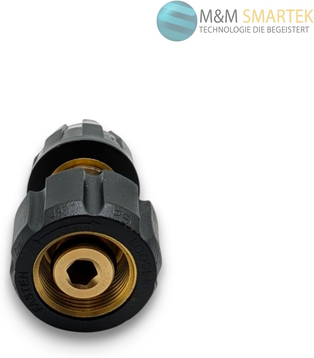 M&M Smartek Mini-Waschlanze 3-teilig mit M22x1,5 Innengewinde – kompatibel mit Kärcher HD/HDS – Hoch