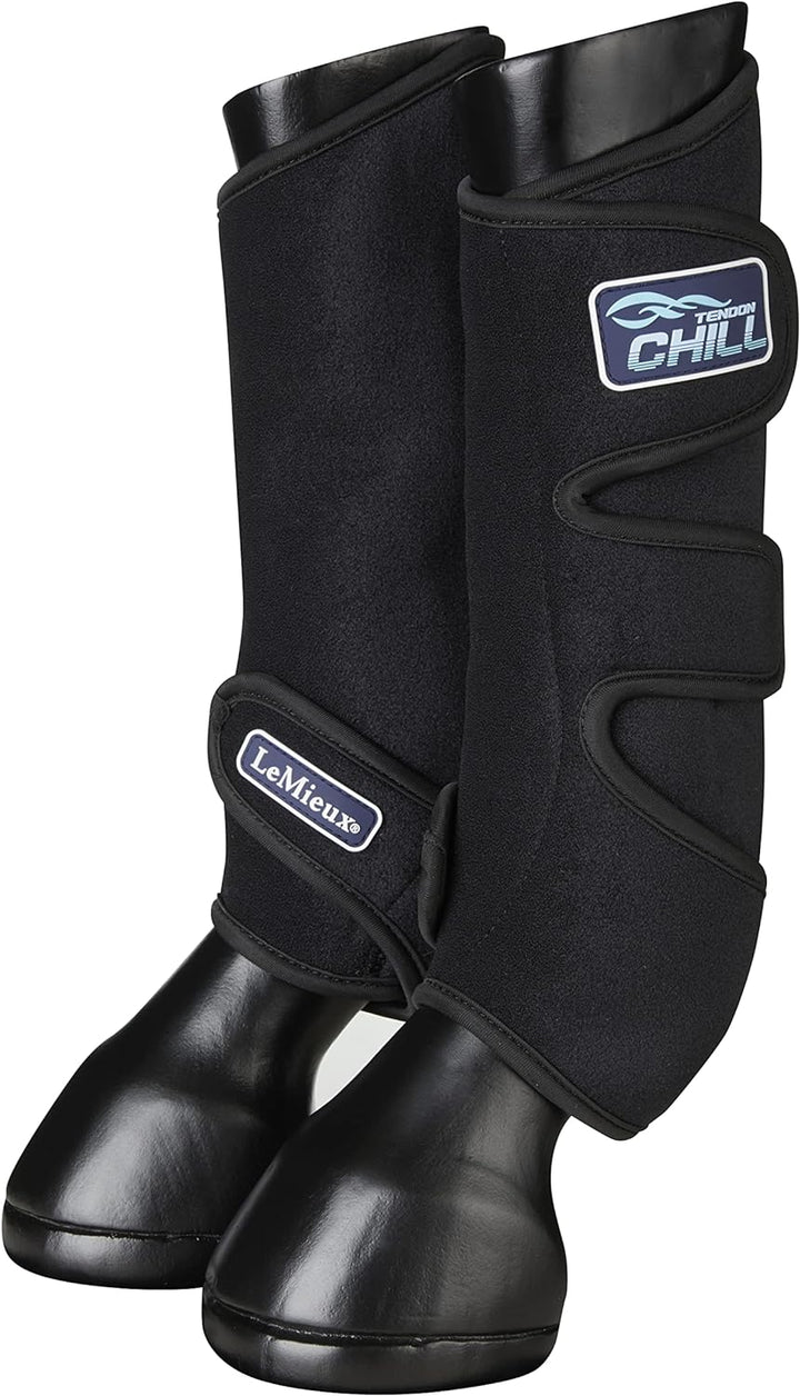 LeMieux Tendon Chill Boots Kühlgamaschen schwarz, Grösse:OneSize blue (silver), blue (silver)