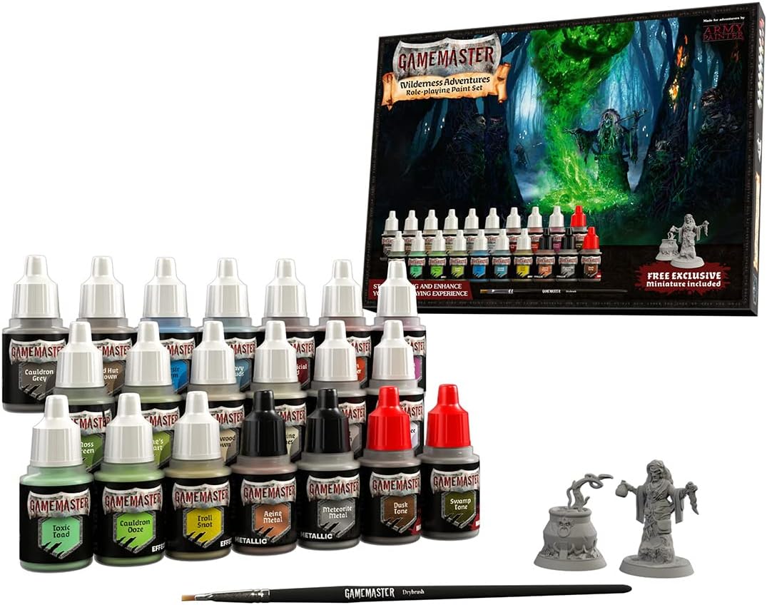 The Army Painter Gamemaster: Wilderness Adventures Farbset, 20 Tropfflaschen mit 12 ml Acrylfarbe fü