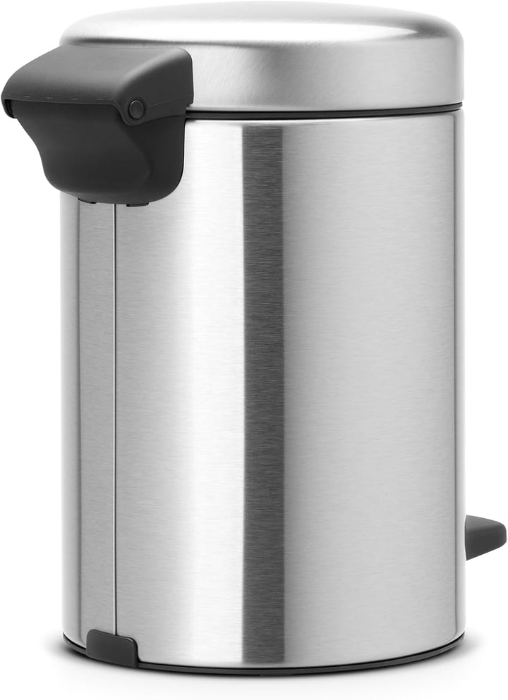 Brabantia 113222 Treteimer mit Inneneimer aus Kunststoff, stahl, Matt Stahl, 3 Liter 3 Liter Matt St