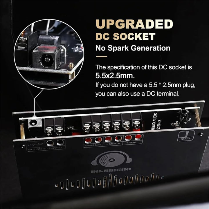 DollaTek 2.1-Kanal-Bluetooth-Verstärkerplatine, Hochleistungs-Bluetooth-Verstärkerplatine, 160 W+160