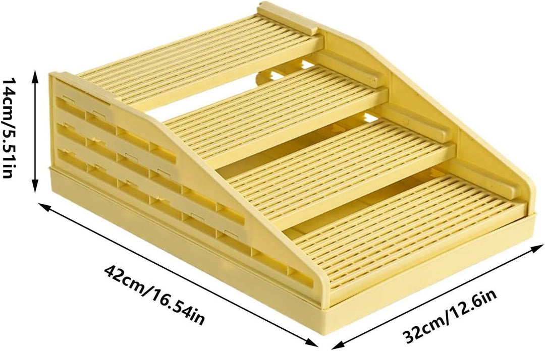 Katzen Klo Matte - 2 Lagen Einstellbar Spritzwasser Schutz | Kätzchen Klo Treppe | Rutsfester Gitter