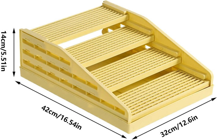 Katzen Klo Matte - 2 Lagen Einstellbar Spritzwasser Schutz | Kätzchen Klo Treppe | Rutsfester Gitter