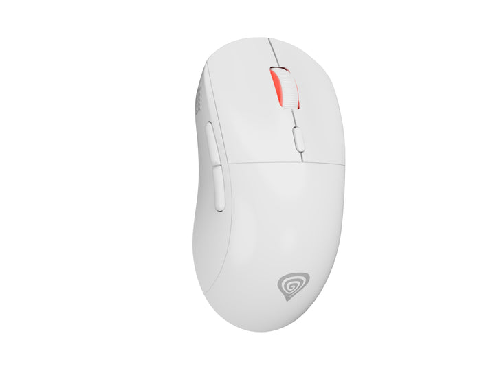 Genesis Zircon XIII Custom Wireless Gaming Maus Weiss, Hot-Swap Switches, Pixart PAW3395 26000 DPI,