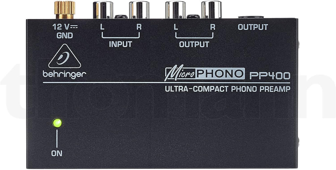 Best Price Square Ultra COMPACT Phono PREAMP PP400 by BEHRINGER & Pro-Ject Kohlefaser-Reinigungsbürs