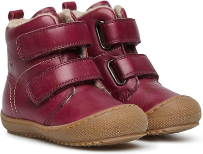 Naturino BUBBLE VL-Stiefeletten aus gefüttertem Nappaleder 18 EU Bordeaux, 18 EU Bordeaux