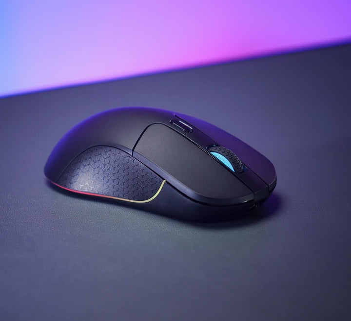 Keychron M3 Kabellose Maus, PAW3395-Sensor mit programmierbarer Makrotaste 26.000 DPI, unterstützt 2