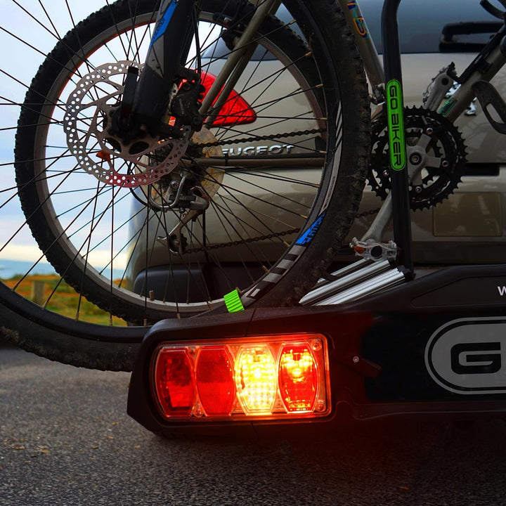 GO BIKER Fahrradträger für 2–4 Fahrräder, E-Bikes geeignet, für Anhängekupplung, klappbar, kippbar,