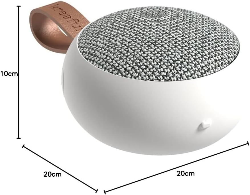 KREAFUNK aGO II Fabric, tragbarer Bluetooth 5.1 – Lautsprecher, True Wireless Stereo, bis zu 25 Stun