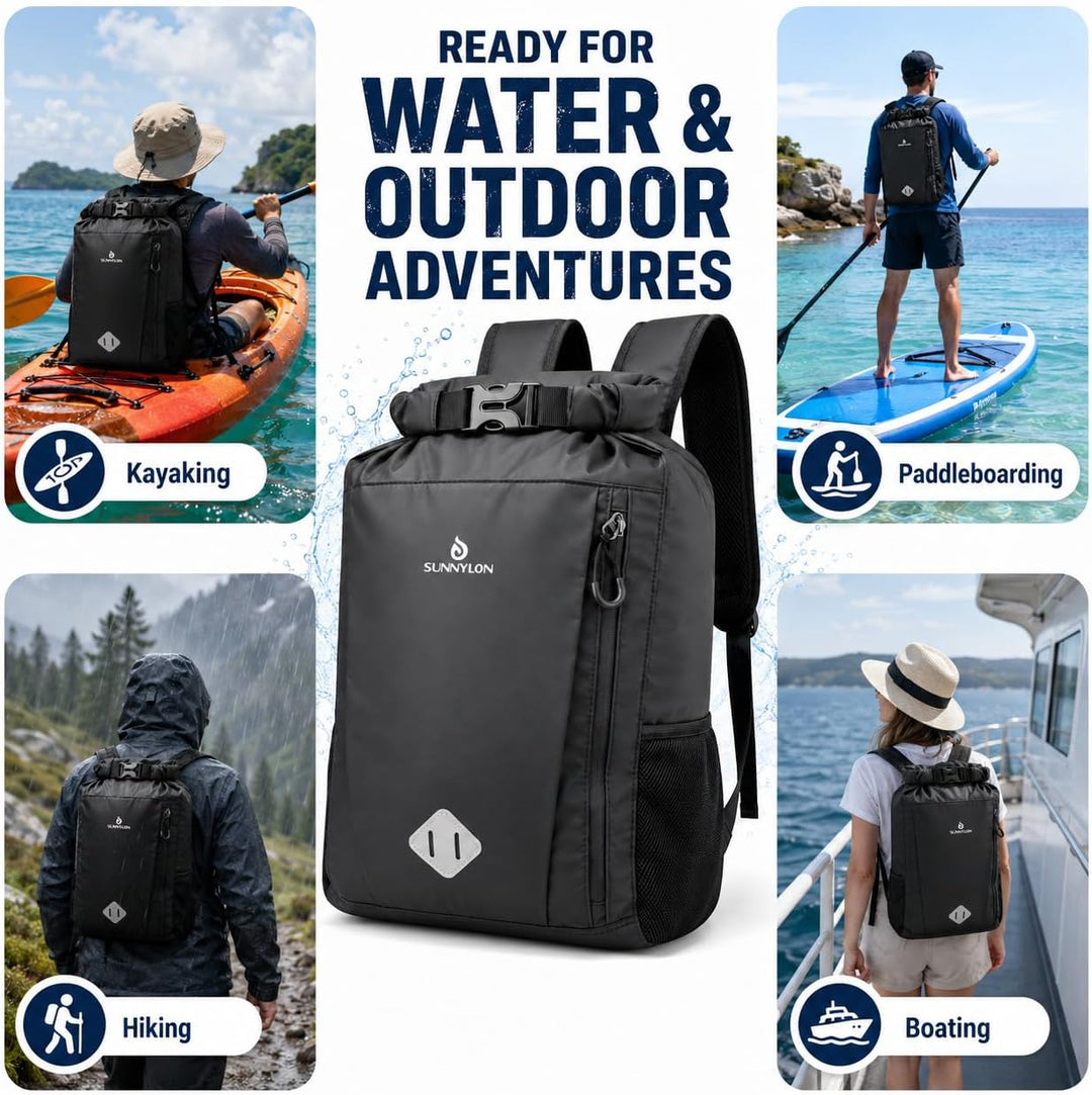 Wasserdichter Dry Bag Rucksack,20L IPX8 Wasserfester rucksack Rolltop mit Handyhülle,Wasserdichte ta