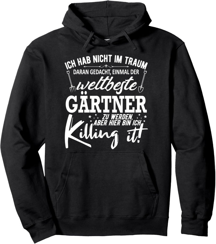 Weltbester Gärtner Geschenkidee für Hobbygärtner Spruch Pullover Hoodie
