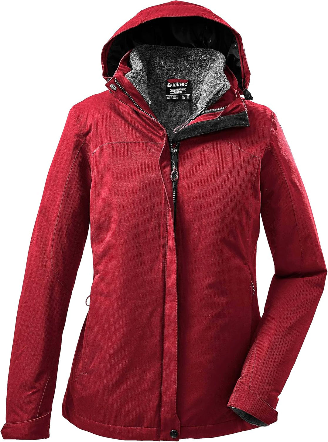 Killtec Damen Kow 168 Wmn Jckt 3 in 1 Funktionsjacke/Outdoorjacke mit abzippbarer Kapuze und einzipp