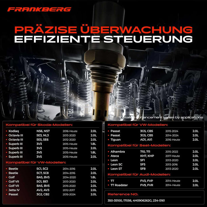 Lambdasonde Regelsonde für A6 4G2 4G5 A7 Sportback 4GA A8 4H2 4.0L 2012-2019 4H0906262G