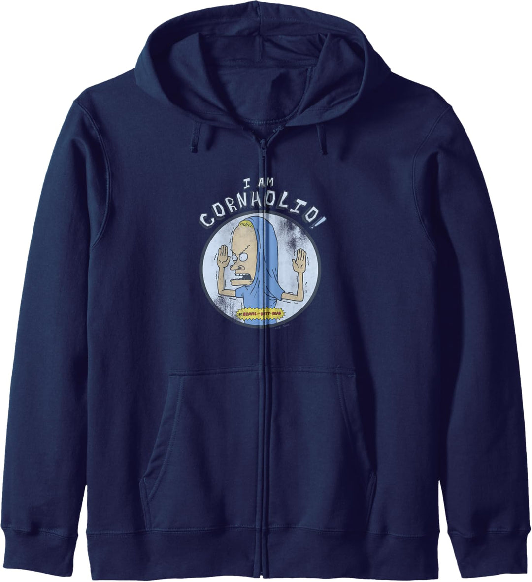 Beavis and Butt-Head I Am Cornholio Distressed Kapuzenjacke