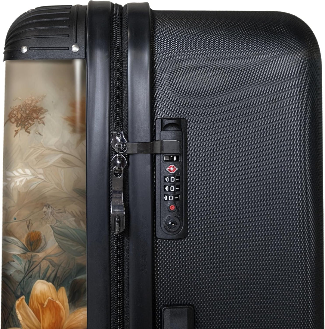NoBoringSuitcases.com® Koffer XL Gross 77x51.5x28 cm Reisekoffer mit 4 Rollen Leicht Trolley Hartsch