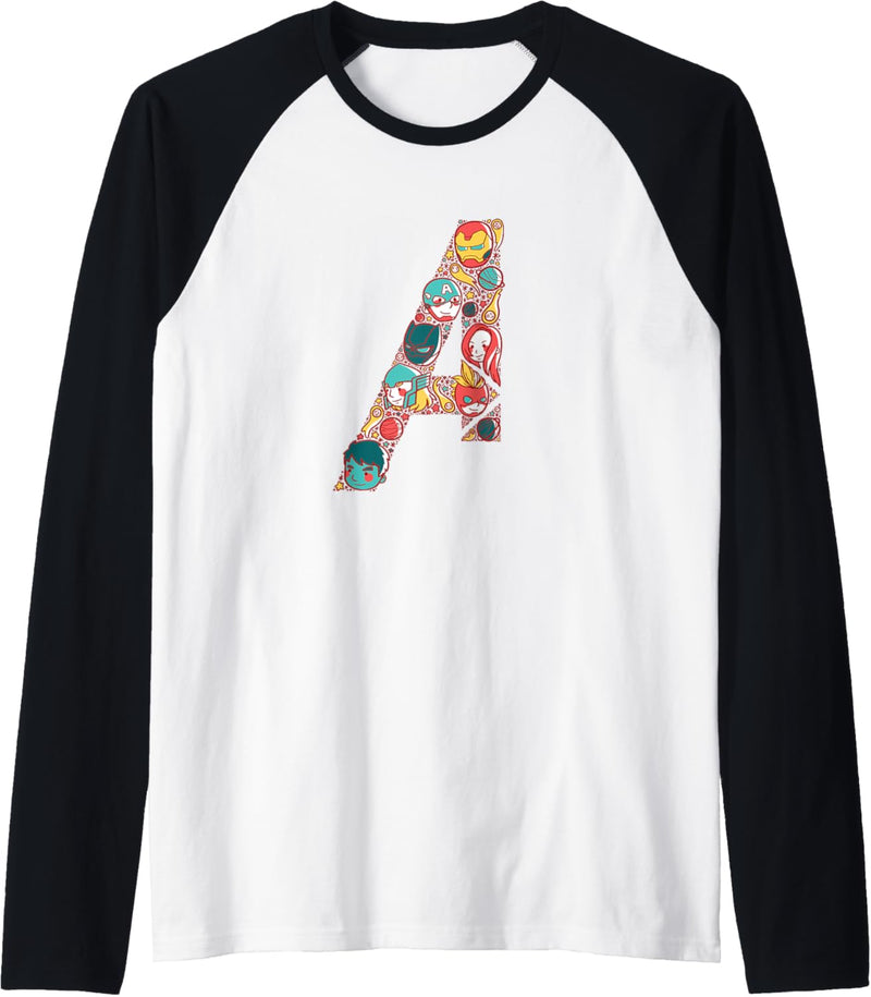 Marvel Avengers Kawaii Hulk Iron Man Black Widow Thor Raglan