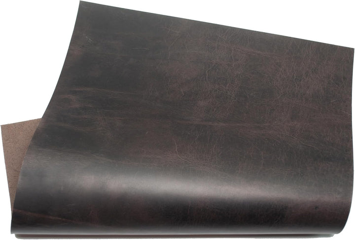 HAPPER STUDIO Rindsleder 2mm Pull-Up Crazy Horse Leder A5 x 6 Stücke (Brown Burnt Umbro 2mm), Brown