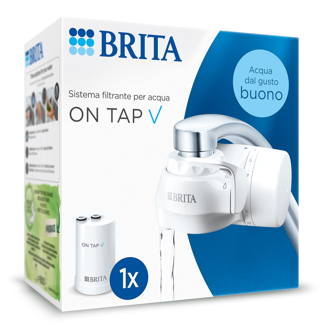 BRITA ON TAP V Wasserfiltersystem, inklusive 1 Kartusche: Nachhaltiges und gut schmeckendes Wasser d