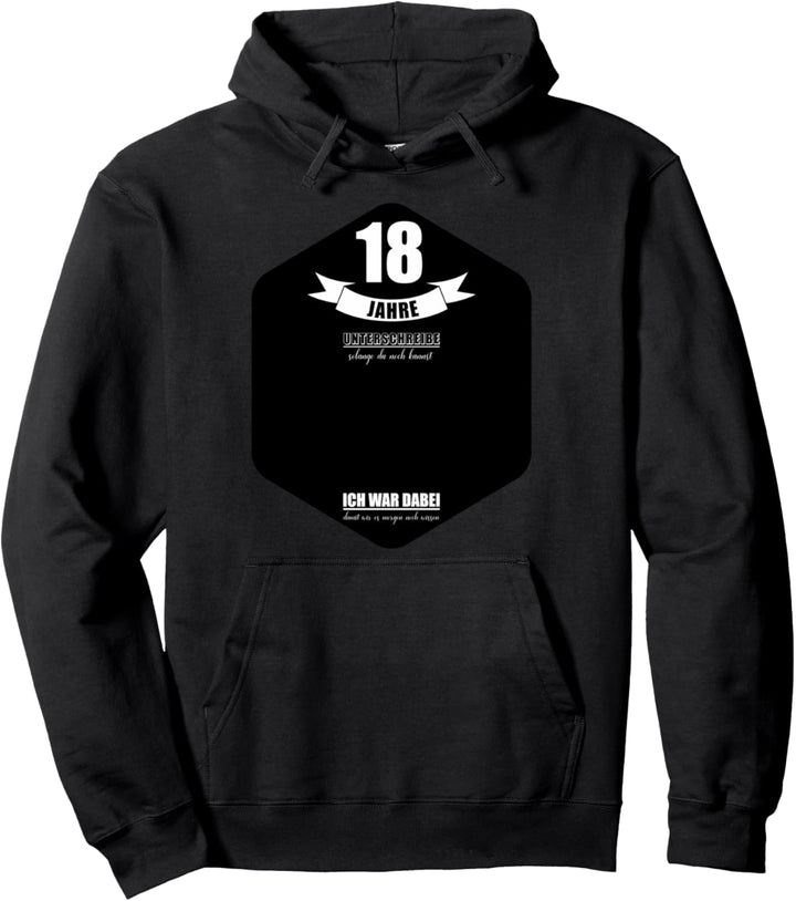 18 Jahre Geburtstag Party Lustiges 18 Geburtstag Gästebuch Pullover Hoodie