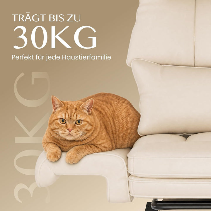 FLEXISPOT Luno Chefsessel Ergonomischer Bürostuhl mit Fussstütze | 180° Armlehnen-Klappfunktion, Kat