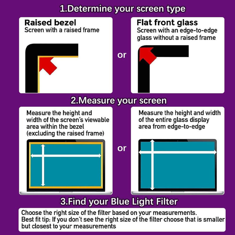 PaceBid Anti-Blaulichtfilter 12.5 Zoll 16:9 Laptop Displayschutzfolie, Anti-Blaulicht, Anti-UV, Abne