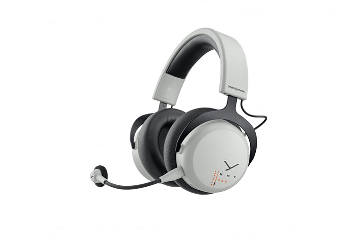 beyerdynamic MMX 200 Wireless Gaming-Headset grau mit Mikrofon, kabelloser Kopfhörer mit USB-Dongle,