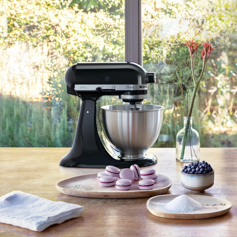 KitchenAid CLASSIC 4,3 L-Küchenmaschinen mit kippbarem Motorkopf, 4.3 L, schwarz Schwarz