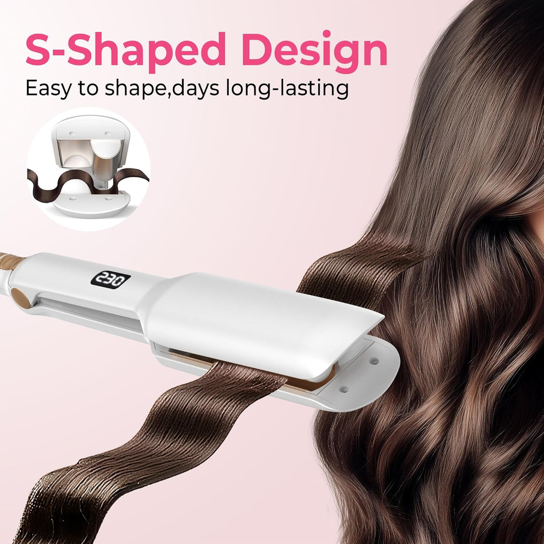 OKWRAP Beach Waves Lockenstab Grosse Locken, Welleneisen Für Haare, 32MM Deep Beachwaves Lockengerät