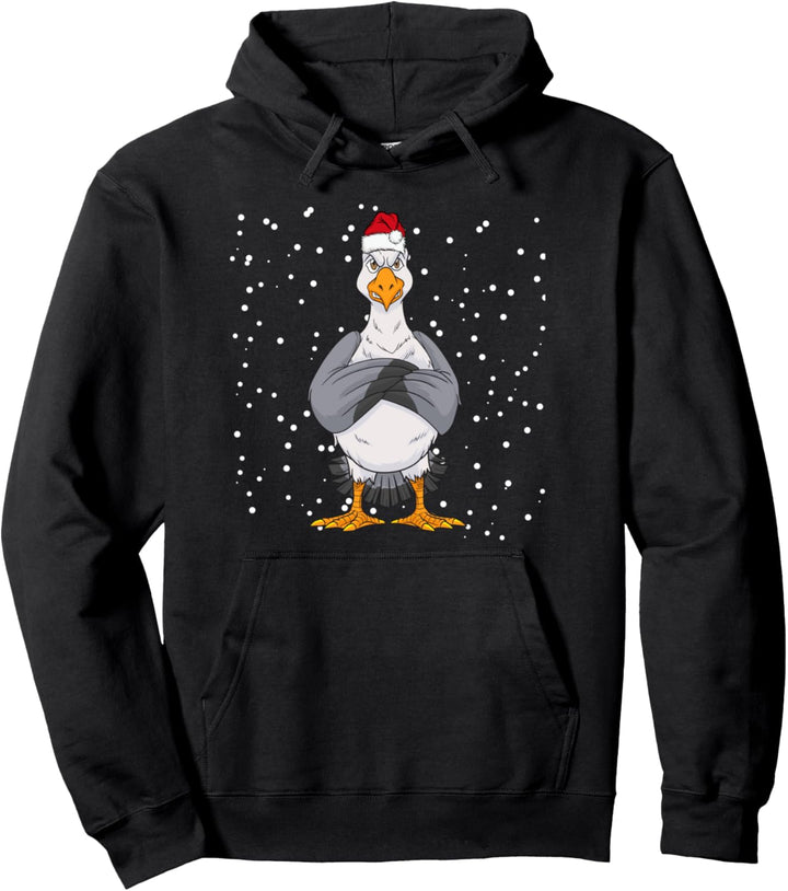 Unfreundliche Möwe Norden See Weihnachten Pullover Hoodie