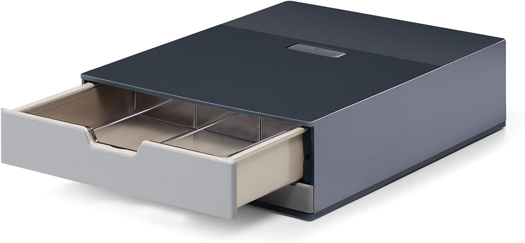 Durable Coffee Point Box S Aufbewahrungsbox (mit 2 Schubladen für Kaffee/Tee, Cateringbox für Kaffee