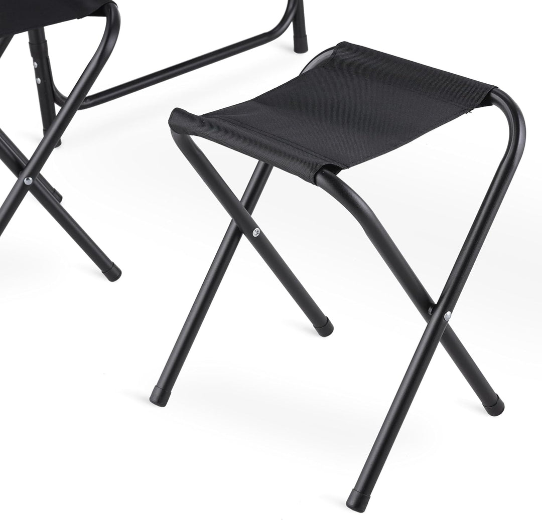 Campingtisch mit 4 stühlen, Verstellbare Höhe Tragbarer Klappbar Grilltisch 120 x 60 cm mit Tragegri