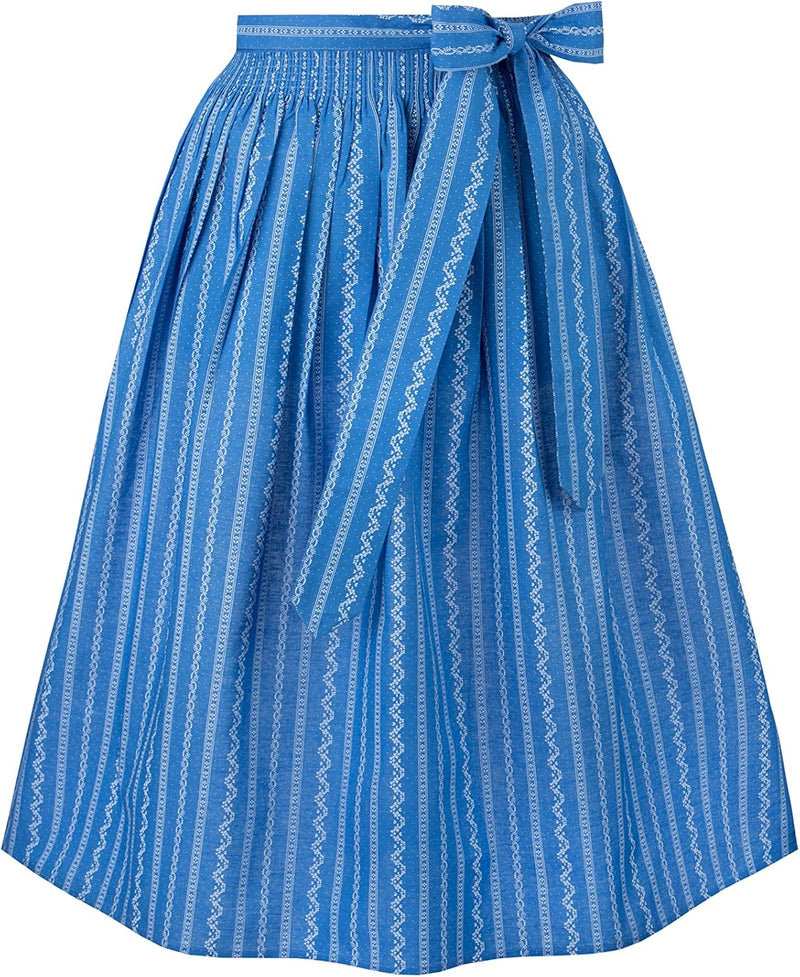 Stockerpoint Damen Claire Midi Dirndlschürze, Blau