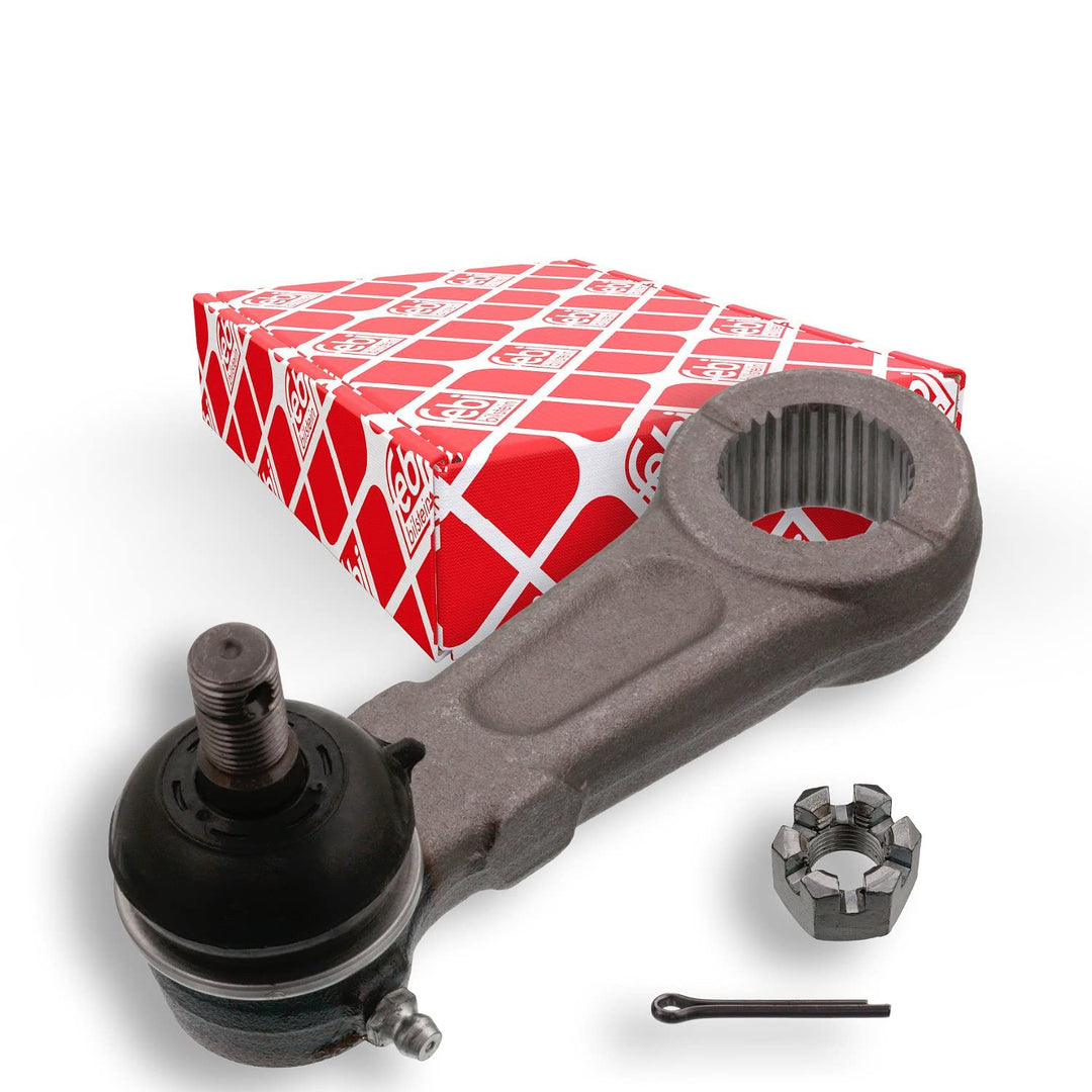 febi bilstein 41308 Lenkstockhebel mit Kronenmutter und Splint , 1 Stück