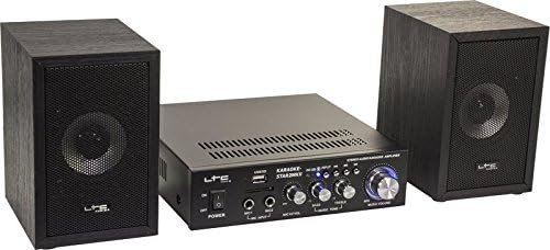 LTC - KARAOKE-STAR2MKII - Karaoke-Kit mit Verstärker, 2 kabelgebundenen Mikrofonen und 2 x 50W Lauts