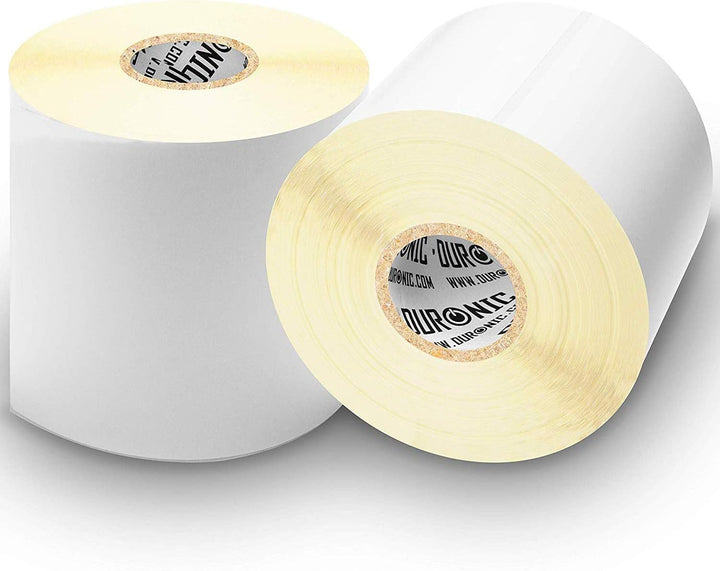 Thermo-Etiketten für Zebra Drucker GK420D GX420D GK420T (1000 Etiketten), Weiss, 100 x 150