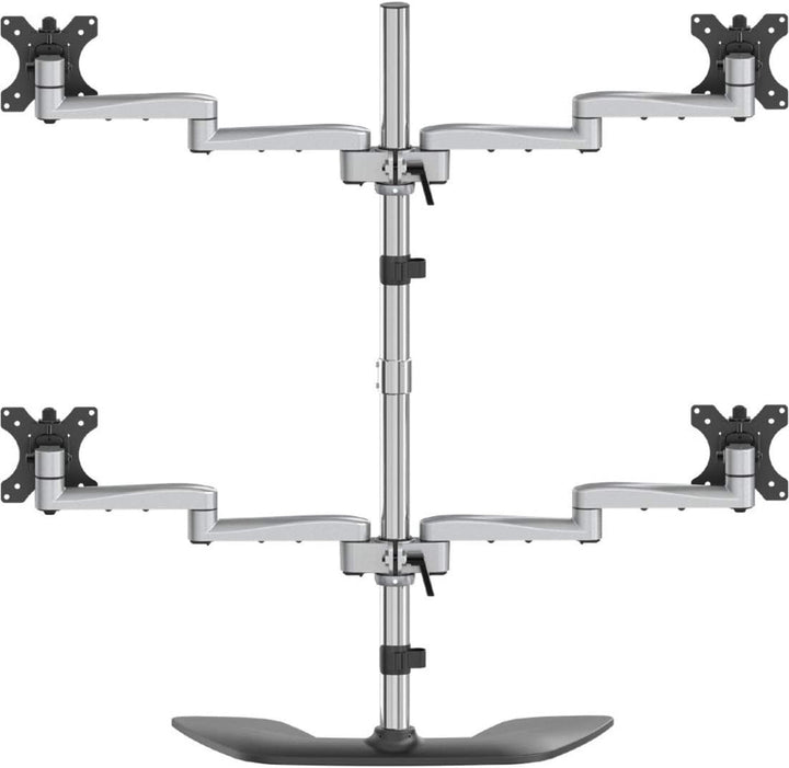 StarTech.com Monitorhalterung für vier Bildschirme (für bis zu 32" VESA-Monitore, beweglich, Stahl &