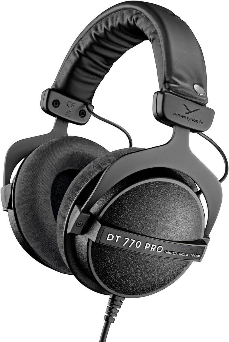 beyerdynamic DT 770 PRO 80 Ohm Black Limited Edition Geschlossene Bauweise, kabelgebunden für profes