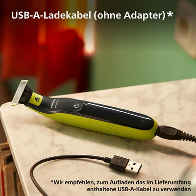 Philips OneBlade Face&Body – Authentische Elektrischer Bartschneider, Rasierer, Trimmen, Stylen, Ras