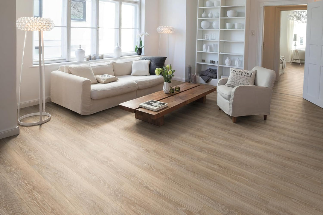 EGGER NatureSense Laminat EL2162 Newport Eiche hellbraun 1292x193x7mm (2,494m²) 2,494m² | Laminatbod