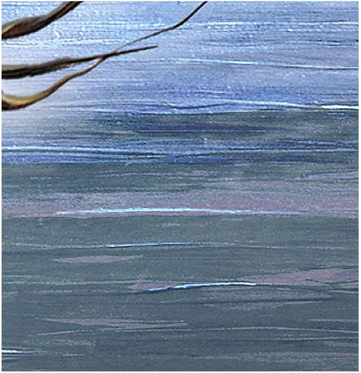 Runa Art Wandbilder Herz Baum Bild XXL Wohnzimmer Schlafzimmer Blau Natur Wasser 120 x 80 cm 3 Teili