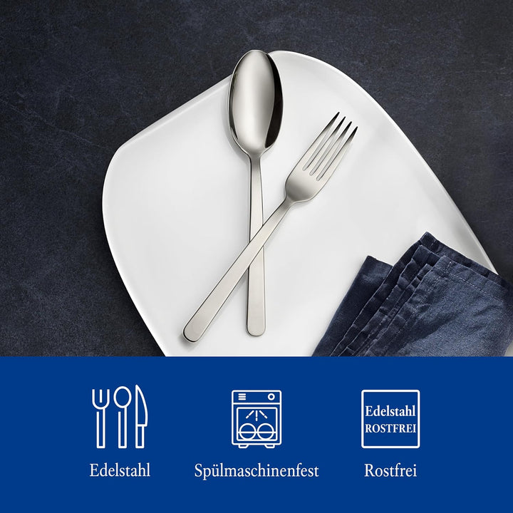 Villeroy & Boch – Louis Tafelbesteck 24 teilig für 6 Personen, spülmaschinenfest, rostfrei, Besteck
