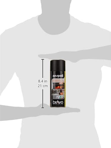 NESPOLI 400 ml Sprühdose für hohe Temperaturen, Schwarz Speziell für hohe Temperaturen 400 ml (1er P