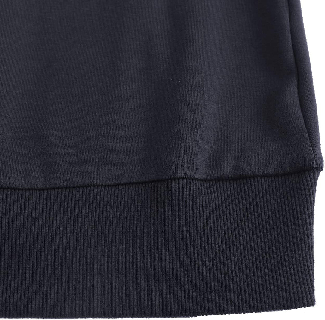 DOTIN Damen Sweatkleid Langarm Sweatshirt Pulloverkleid Herbst Hoodie Kleider Lässiges Jumper Tops M